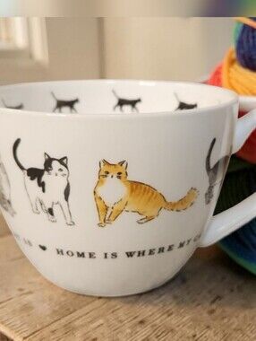 Portobello by Design Cat Lover Mug | Bone China | Yarn Inside
